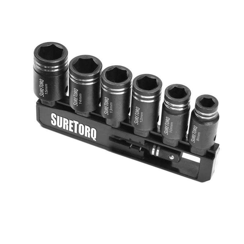 SURETORQ 0370-0702CA 7 PC Impact Socket Set - METRIC