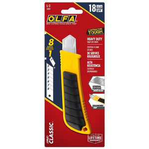 OLFA L-2 18mm Rubber Inset Utility Knife