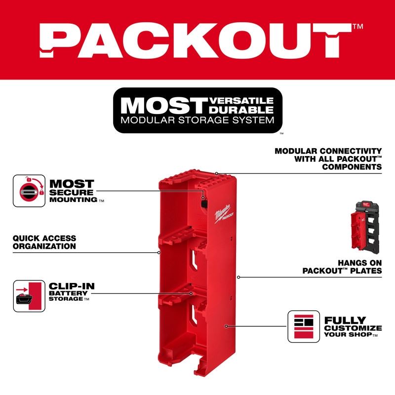 Milwaukee 48-22-8339 PACKOUT M18 Battery Rack