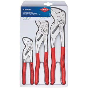 KNIPEX 00 20 06 US2 3 Pc Pliers Wrench Set (7, 10, 12)