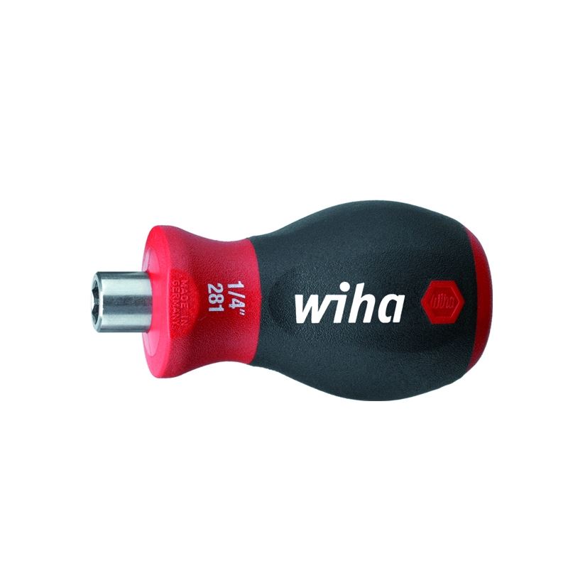 Wiha SoftFinish 1/4in Stubby Bit Holder Magnetic