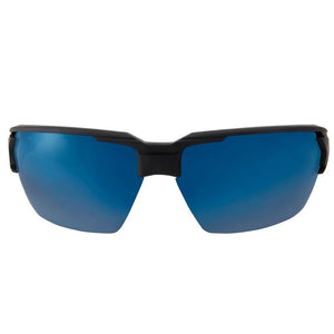 EDGE - Pumori -Safety Glasses Matte Black Frame / Aqua Precision Blue Mirror Lenses