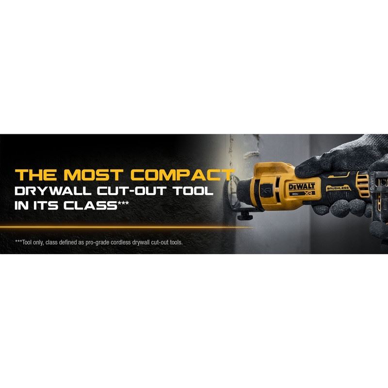 DEWALT DCK265D2 20V MAX XR Brushless Drywall Screwgun and Cut-Out Tool Combo Kit (2.0Ah)