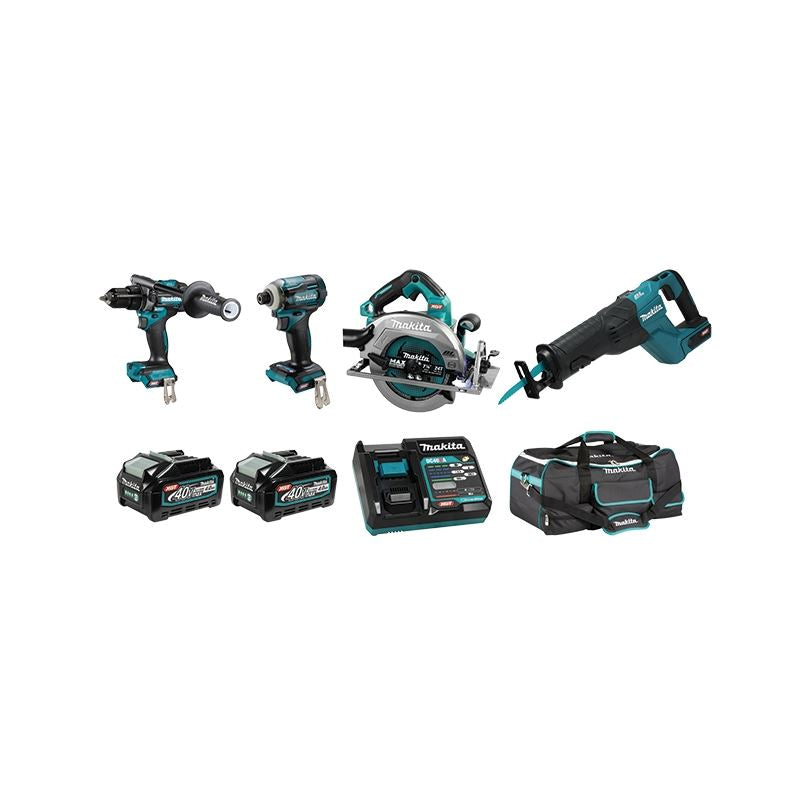 Makita DK0127G401 40V MAX XGT Li-Ion (4.0 Ah) 4 Tool Combo Kit