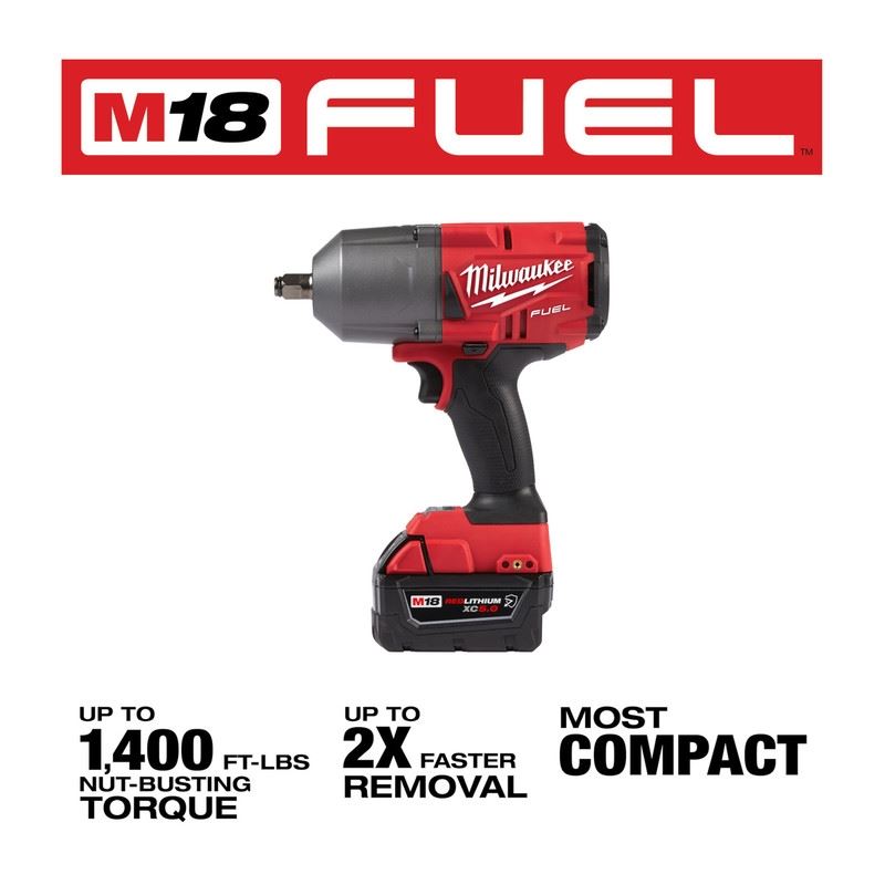 Milwaukee 2767-22R M18 FUEL High Torque 1/2in Impact Wrench with Friction Ring Kit