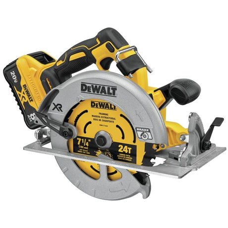 DEWALT DCS574W1 20V MAX* XR BRUSHLESS 7-1/4 in. CIRCULAR SAW WITH POWER DETECTTool Technology