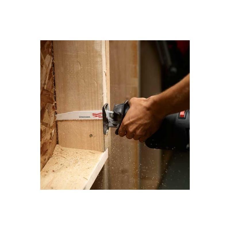 Milwaukee 48-00-5711 12"" 8 TPI The Wrecker SAWZALL Blade (5 Pk)