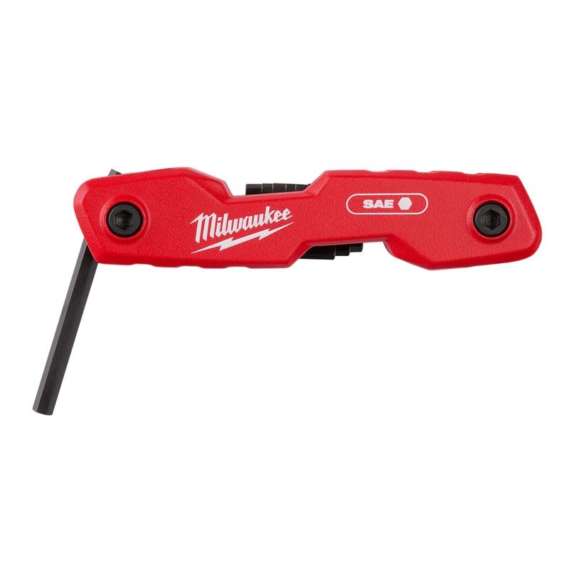 Milwaukee 48-22-2181 9 Key Folding Hex Key Set - SAE