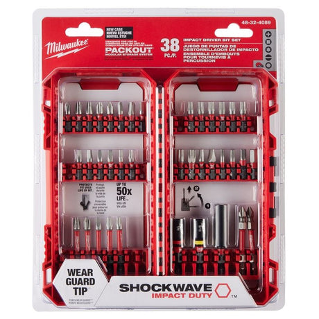 Milwaukee 48-32-4089 SHOCKWAVE Impact Duty Driver Bit Set - 38PC