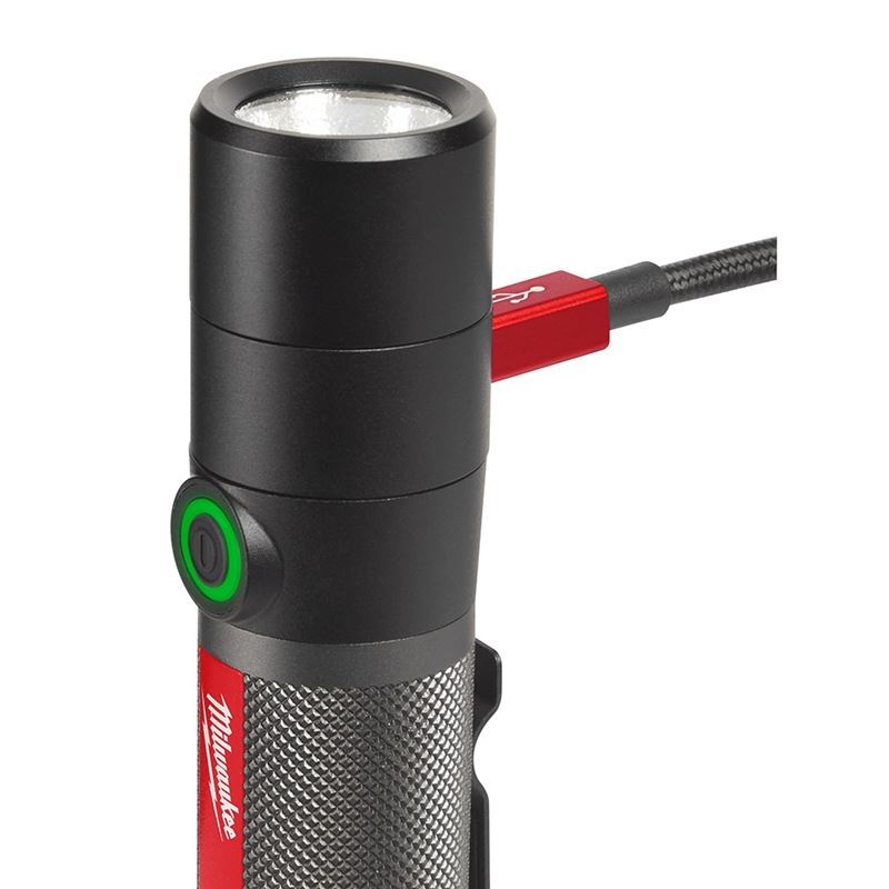 Milwaukee 2160-21 USB Rechargeable 800L Compact Flashlight