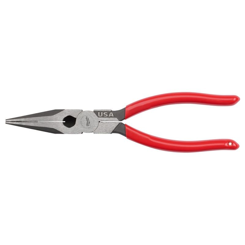 Milwaukee MT505 8in Long Nose Dipped Grip Pliers (USA)