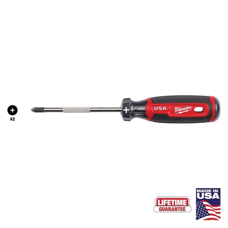 Milwaukee MT202 #2 Phillips 4in Cushion Grip Screwdriver (USA)