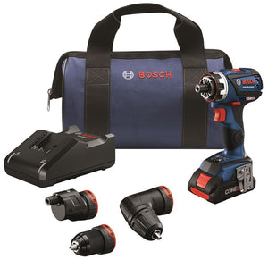 Bosch GSR18V-535FCB15 18V EC Brushless Connected-Ready Flexiclick 5-In-1 Drill/Driver System with (1) CORE18V 4.0 Ah Compact Battery