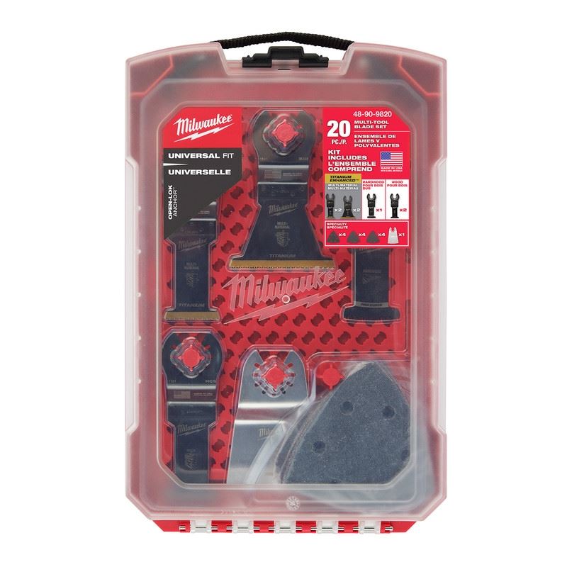 Milwaukee 48-90-9820 Oscillating Multi-Tool Blade Kit (20-Piece)