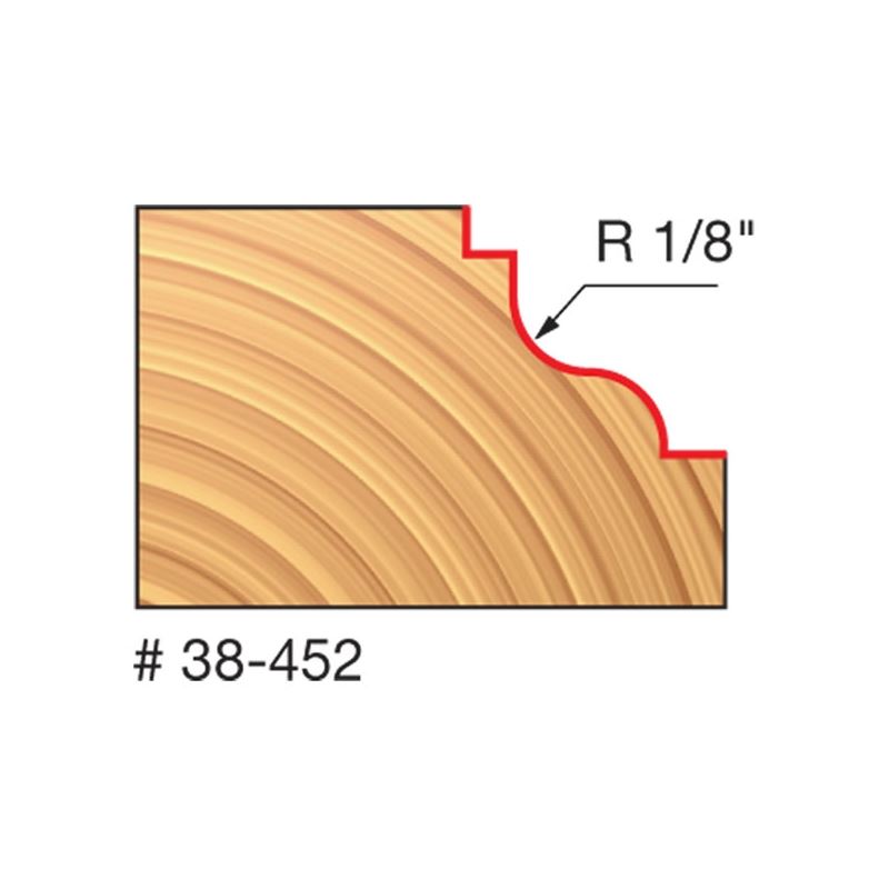 Freud | 38-452 1-1/4 (Dia.) Double Fillet Ogee Bit