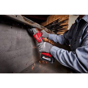 Milwaukee 2887-20 M18 FUEL 5in Flathead Braking Grinder, Slide Switch Lock-On