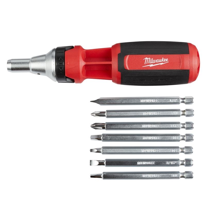 Milwaukee 48-22-2322 9-in-1 Square Drive Ratcheting Multi-bit Driver