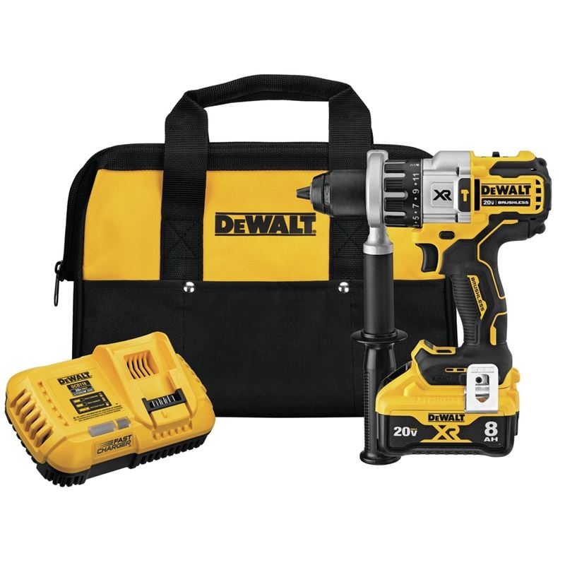 DEWALT DCD998W1 20V MAX* XR 1/2 in. Brushless Hammer Drill/Driver With POWER DETECTTool Technology Kit