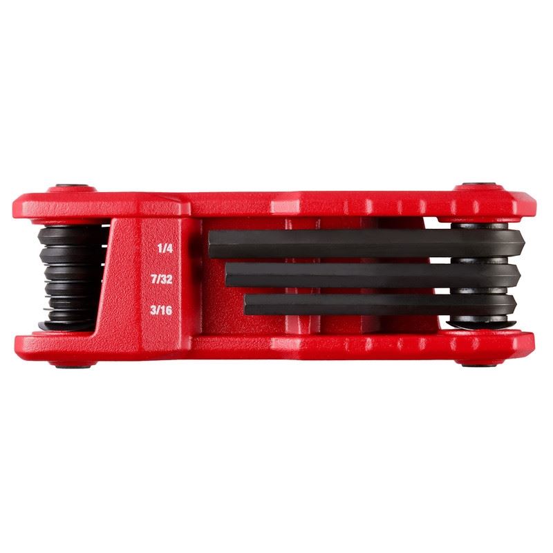 Milwaukee 48-22-2181 9 Key Folding Hex Key Set - SAE