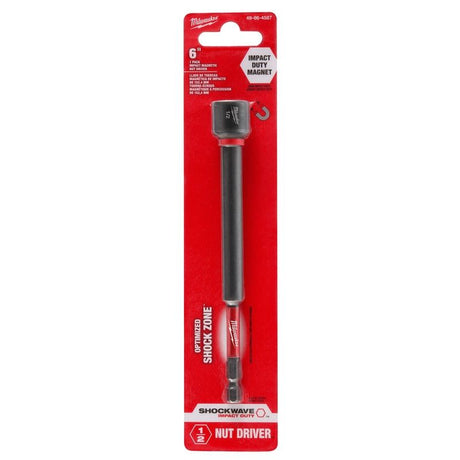 Milwaukee 49-66-4587 SHOCKWAVE Impact Duty 1/2in x 6in Magnetic Nut Driver