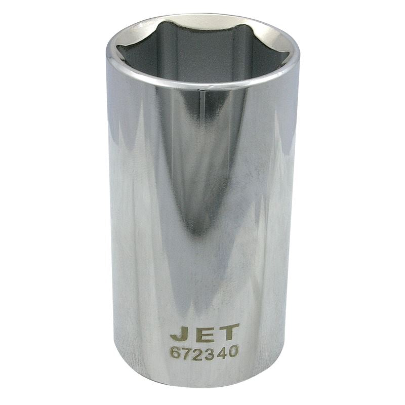 Jet 672316 1/2 Dr X 1/2 Deep Chrome Socket - 6 Point