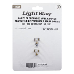 LightWay 6 Outlet Wall Tap (White)