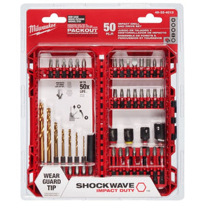 Milwaukee 48-32-4013 SHOCKWAVE Impact Duty Drill & Drive Set- 50PC