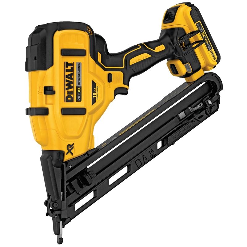 DEWALT DCN650D1 20V MAX XR 15 GA CORDLESS ANGLED FINISH NAILER KIT