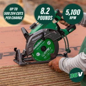 metabo HPT C3607DWA 36V MultiVolt 7-1/4 Inch Rear Handle Circular Saw