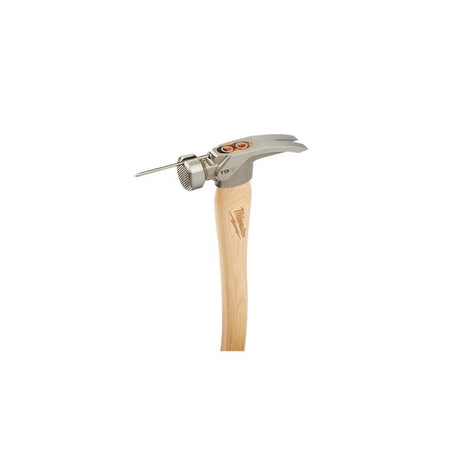 Milwaukee 48-22-9419 19oz Milled Face Hickory Wood Framing Hammer