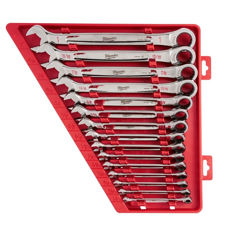 48-22-9416 Ratcheting Combination Wrench Set - SAE - 15 Piece