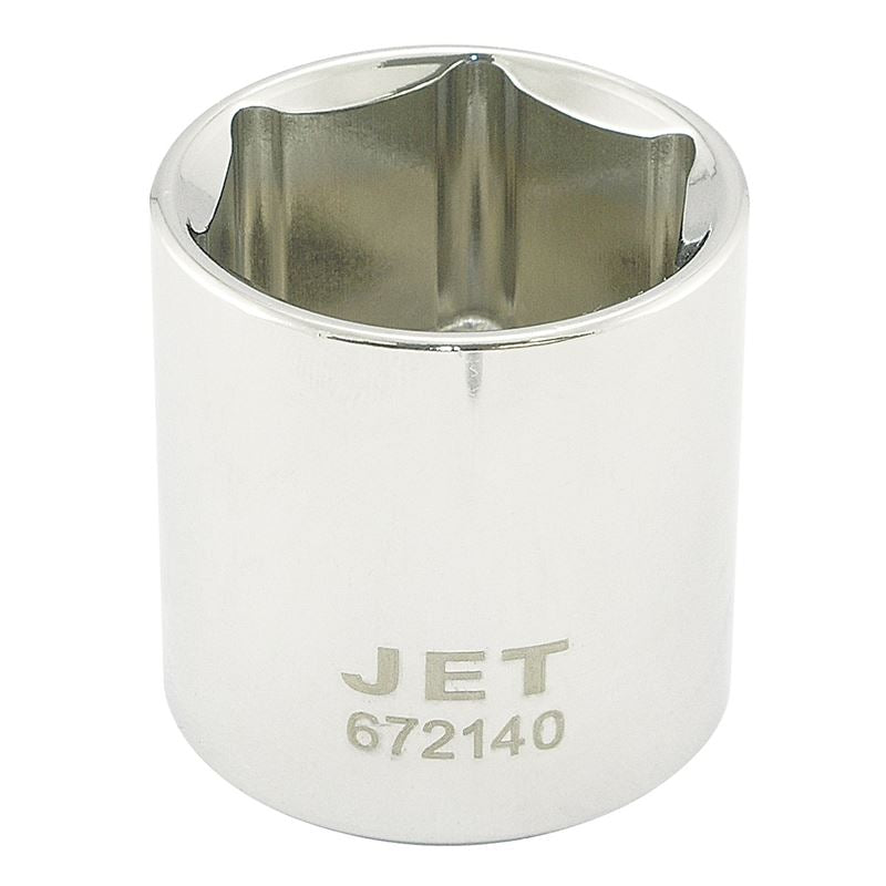 Jet 672116 1/2 Dr X 1/2 Regular Chrome Socket - 6 Point