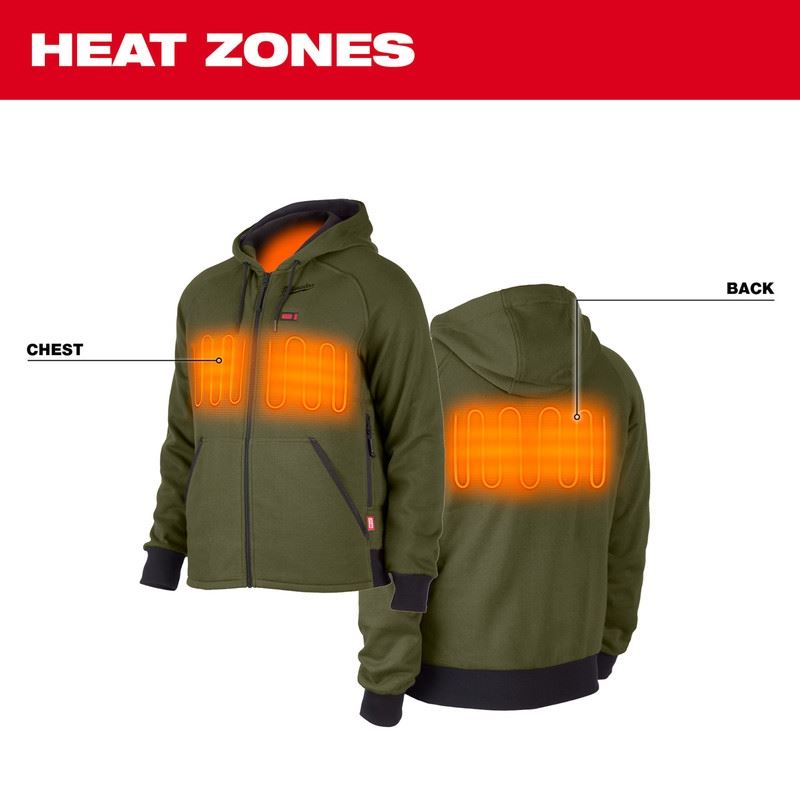 Milwaukee 306GN-20 M12 HEATED HOODIE - GREEN