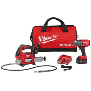 Milwaukee 2767-22GG M18 Impact Wrench and Grease Gun Kit