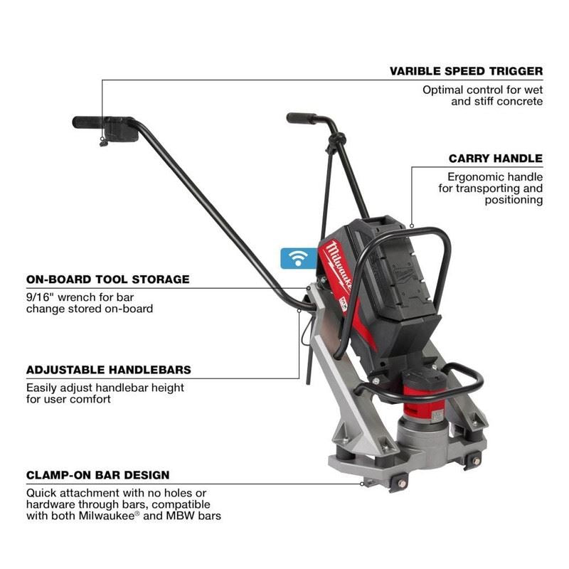 Milwaukee MXF381-2CP MX FUEL Vibratory Screed Kit