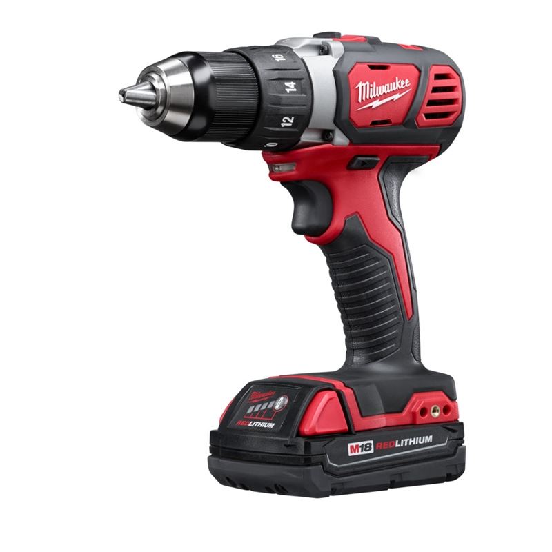 2606-22CT M18 18 Volt Lithium-Ion Cordless Compact 1/2 in. Drill Driver Kit