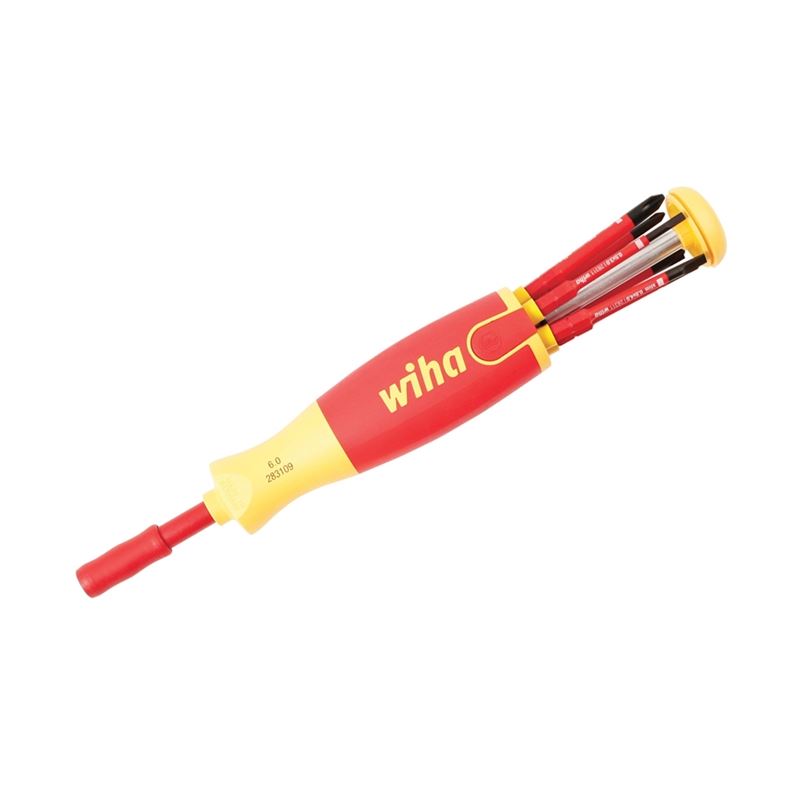 Wiha Insulated 6-in-1 Ultra Driver SlimLine Slotted and Phillips Set