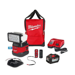 Milwaukee 2123-21HD M18 Utility Remote Control Search Light w/ Portable Base Kit