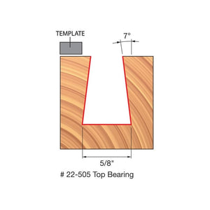 Freud | 22-505 5/8 (Dia.) Dovetail Bit