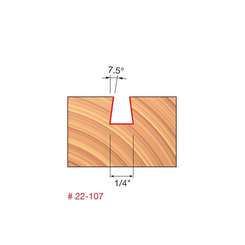 Freud | 22-107 1/4 (Dia.) Dovetail Bit