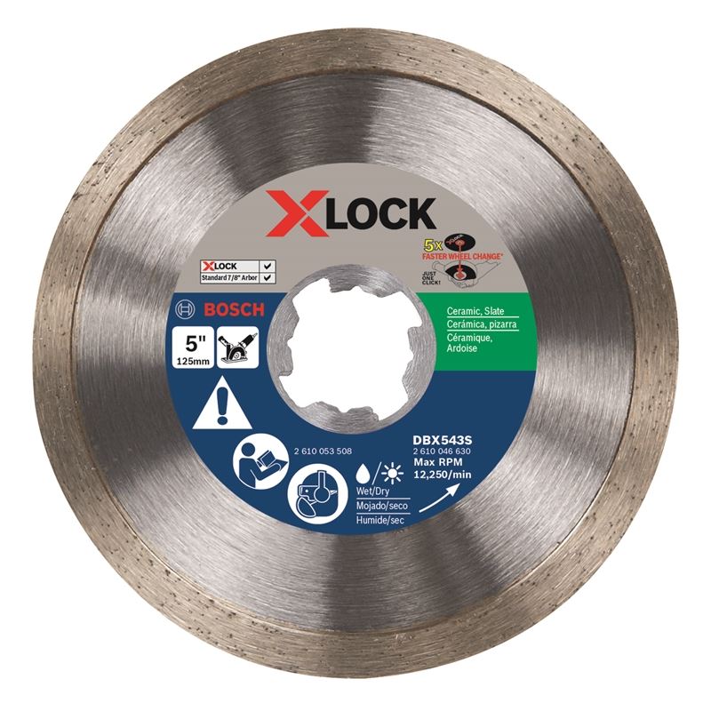 Bosch DBX543S 5 In. X-LOCK Continuous Rim Diamond Blade