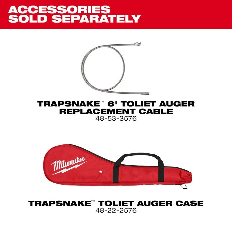 Milwaukee 3576-21 M12 TRAPSNAKE 6ft Toilet Auger