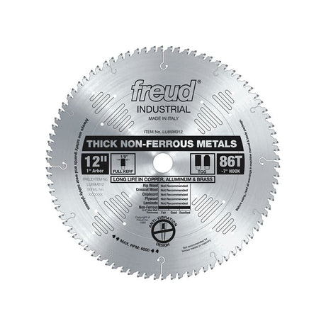 Freud | LU89M012 12" Thick Non-Ferrous Metal Blade