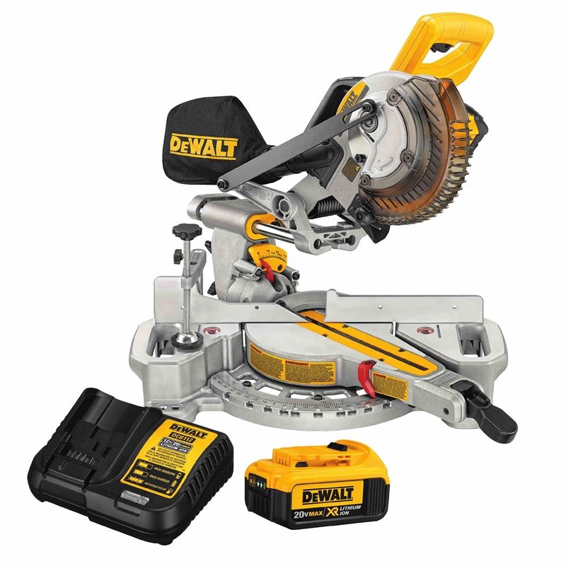 DEWALT DCS361M1 20V MAX* 7 1/4" Sliding Miter Saw (w/Battery  Charger)