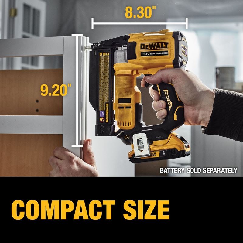 DEWALT DCN623B ATOMIC COMPACT SERIES 20V MAX Brushless Cordless 23 Ga. Pin Nailer (Tool Only)