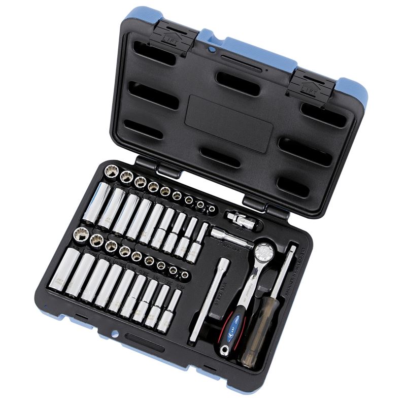 Jet 600126 42 Pc 1/4 Dr S.a.e./metric Socket Wrench Set - 12 Point