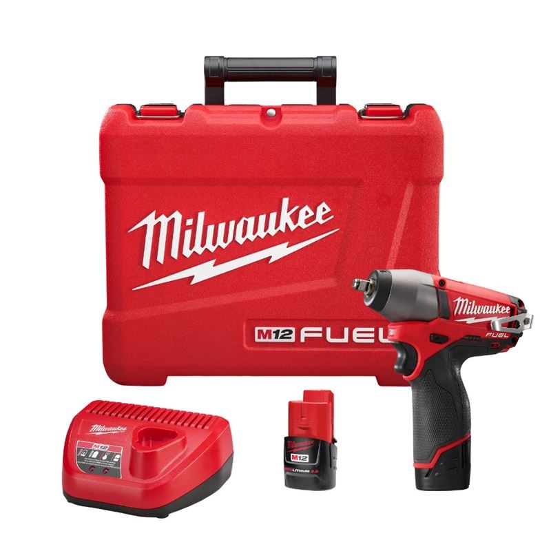 2454-22 M12 FUEL 12 Volt Lithium-Ion Brushless Cordless 3/8 in. Impact Wrench Kit