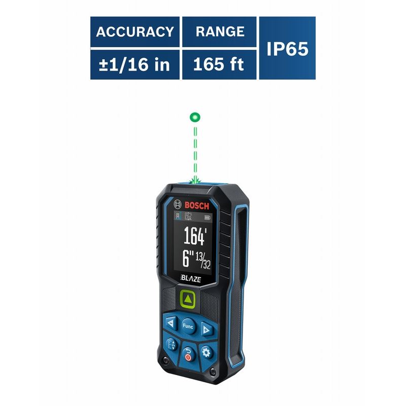 Bosch GLM165-25G Green-Beam 165 Ft. Laser Measure