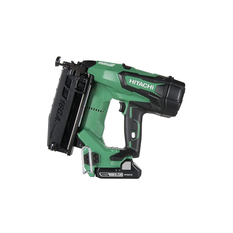 Hitachi NT1865DM 2-1/2" 18V Brushless Lithium Ion 16Ga Straight Finish Nailer