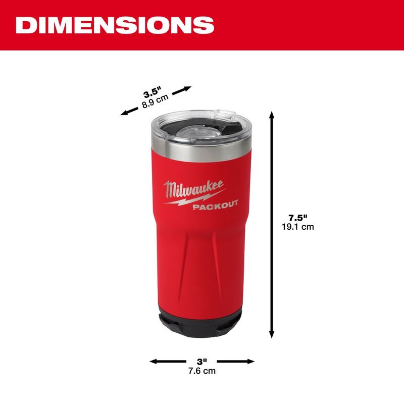 Milwaukee 48-22-8392R PACKOUT 20oz Tumbler